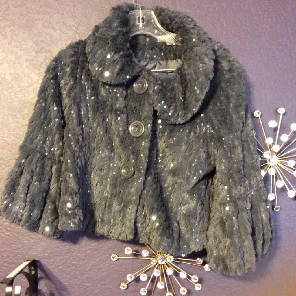 Fur Sequin Jacket